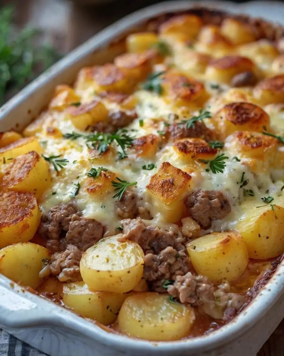 Hamburger Potato Casserole